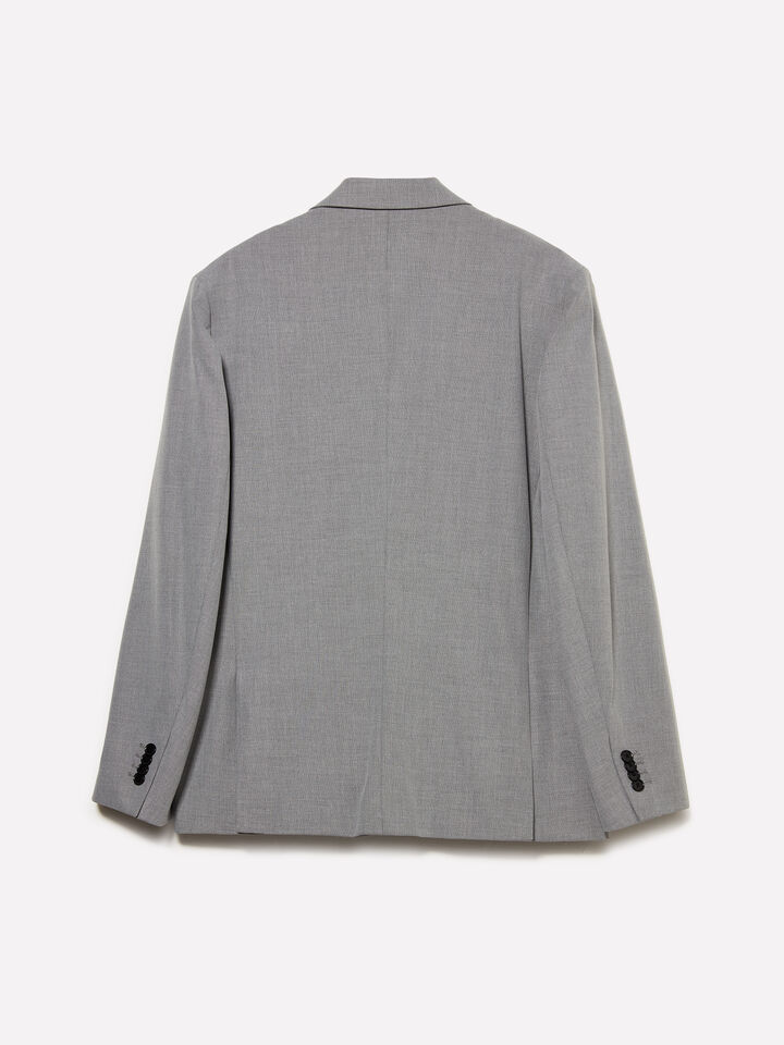Light gray textured blazer - men's blazers - Light Gray | Sisley image number 2